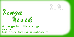 kinga misik business card